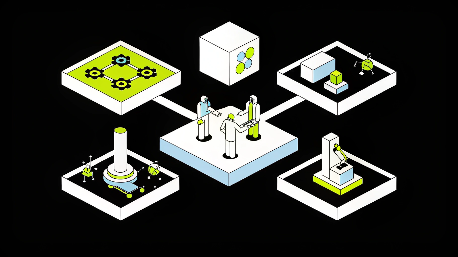 illustration of a workflow with agents